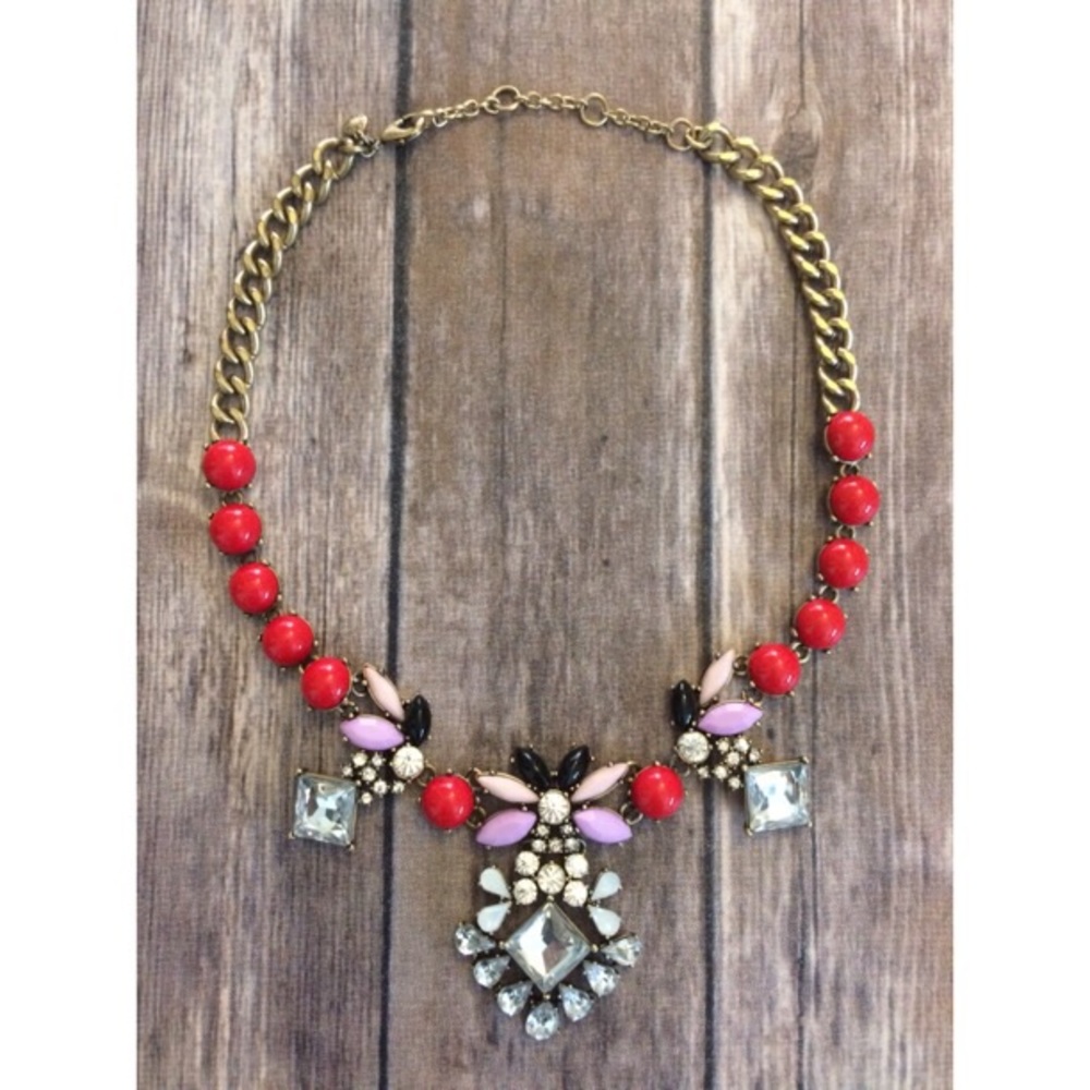 J. Crew Diamond Crystal Clusters Necklace